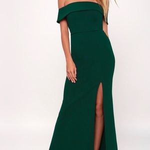 Lulu’s Aveline Off-The-Shoulder Maxi Dress